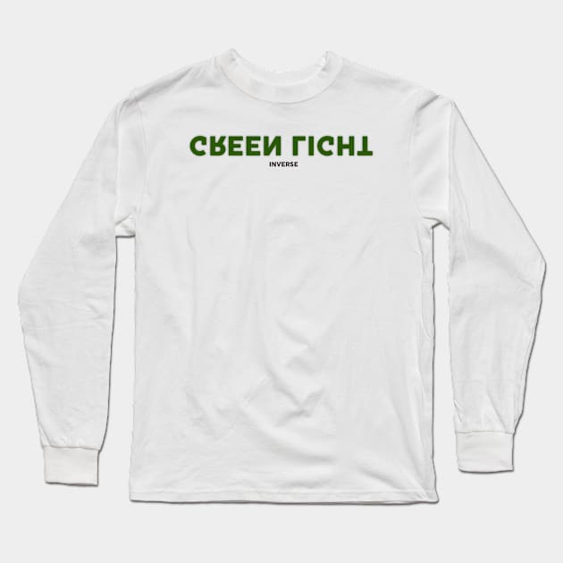 Green Light inverse Long Sleeve T-Shirt by nekople